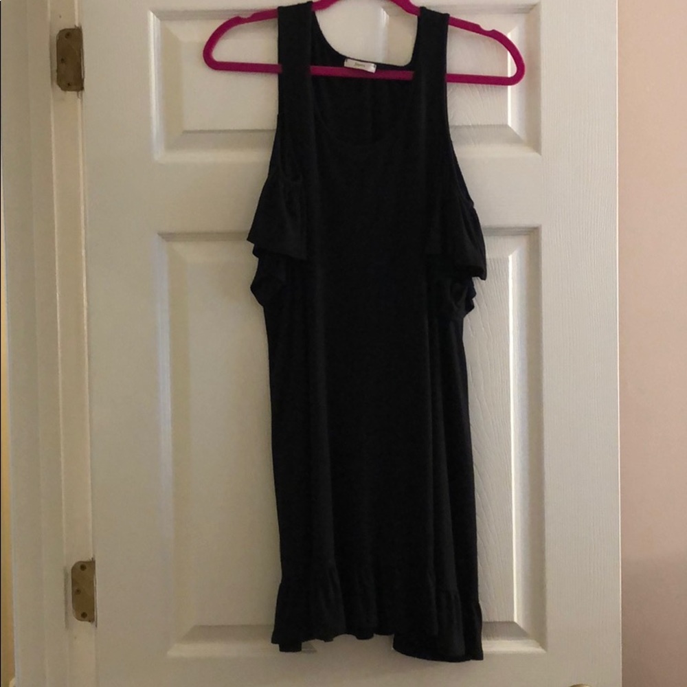 Black Cold-Shoulder Dress